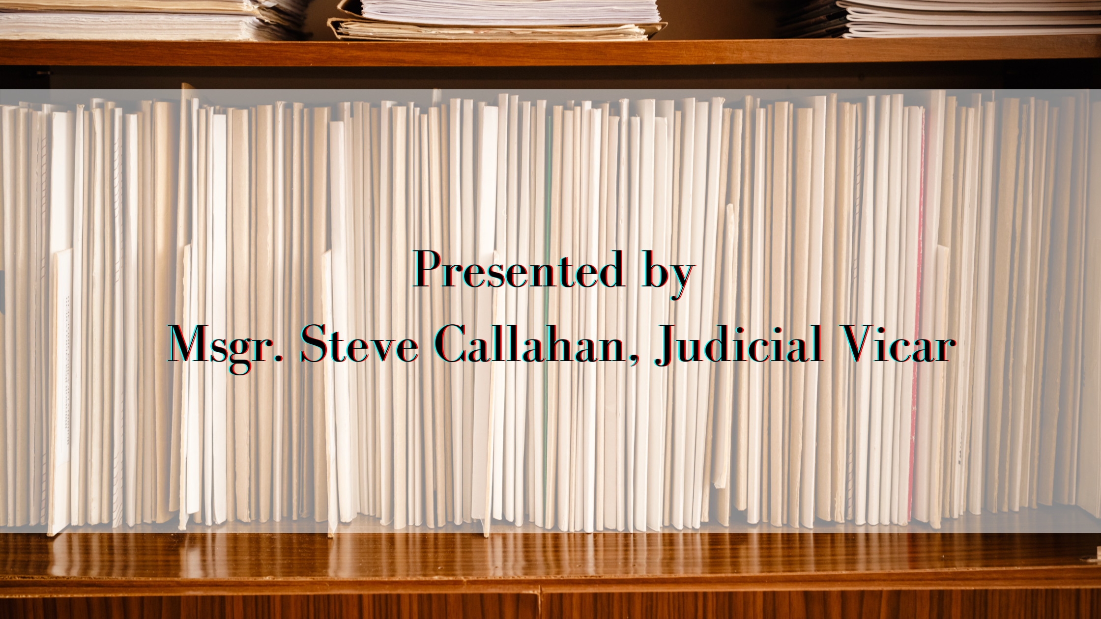 Sacramental Record Keeping Workshop
